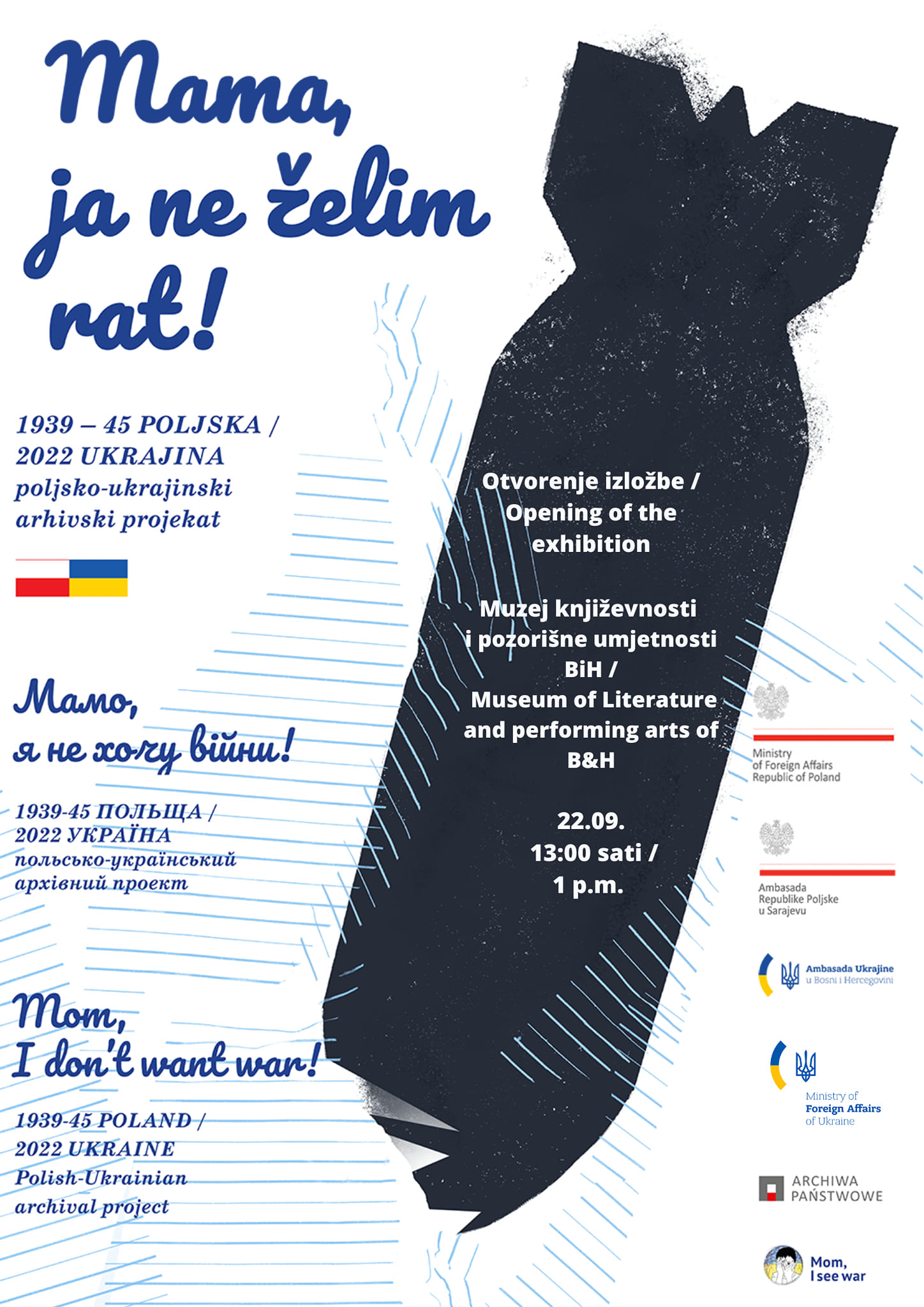 Izložba „Mama, ja ne želim rat!“